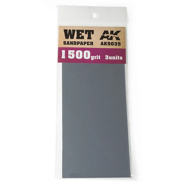Papier de verre humide grain 1500 AK9035 | Défi Jeux