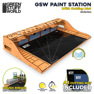Station de peinture avec tapis de découpe GSW | Défi Jeux