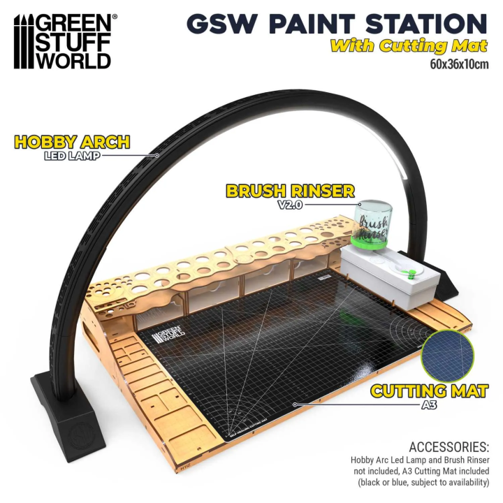 Station de peinture avec tapis de découpe GSW | Défi Jeux
