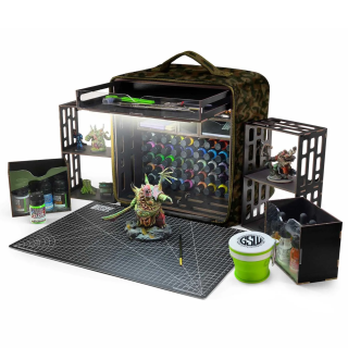 Station de peinture portable Camouflage Green Stuff World | Défi Jeux