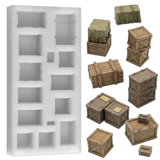 Moule silicone caisses de fournitures 1:48-1:35 | Défi Jeux