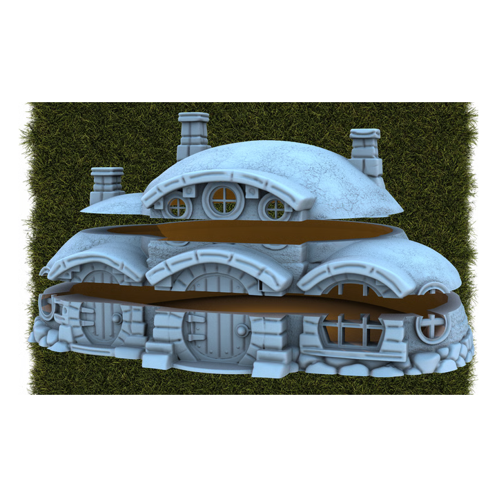 Trou de hobbit 2 pièces