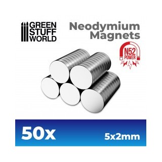 Aimants Néodymes 5x2mm - 50 units (N52)