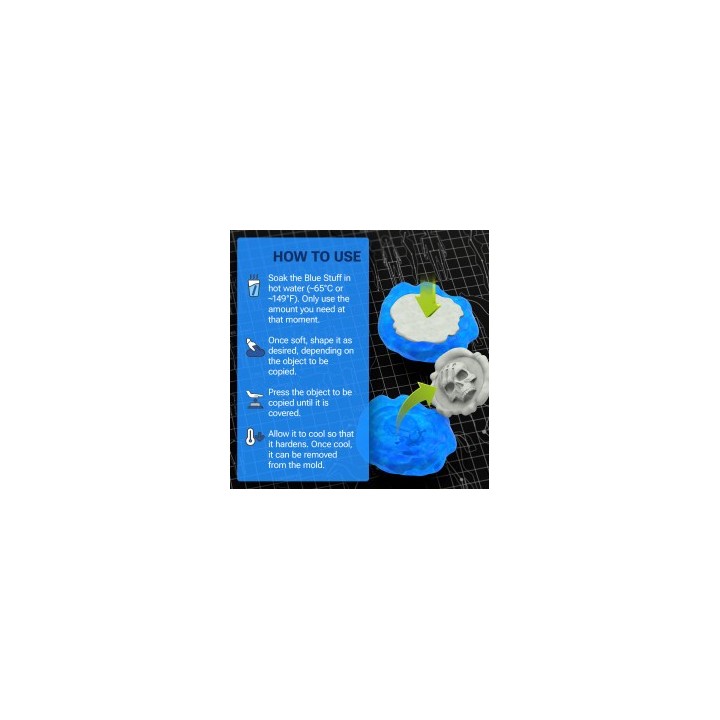 Plastique Blue Stuff 4 barres