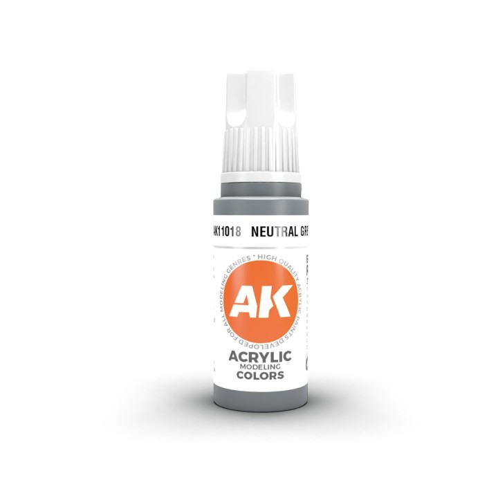 Peinture Neutral Grey AK Gen3 | Gris neutre polyvalent | Défi Jeux