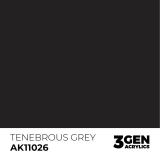 Peinture Tenebrous Grey AK Gen3 | Gris très sombre | Défi Jeux