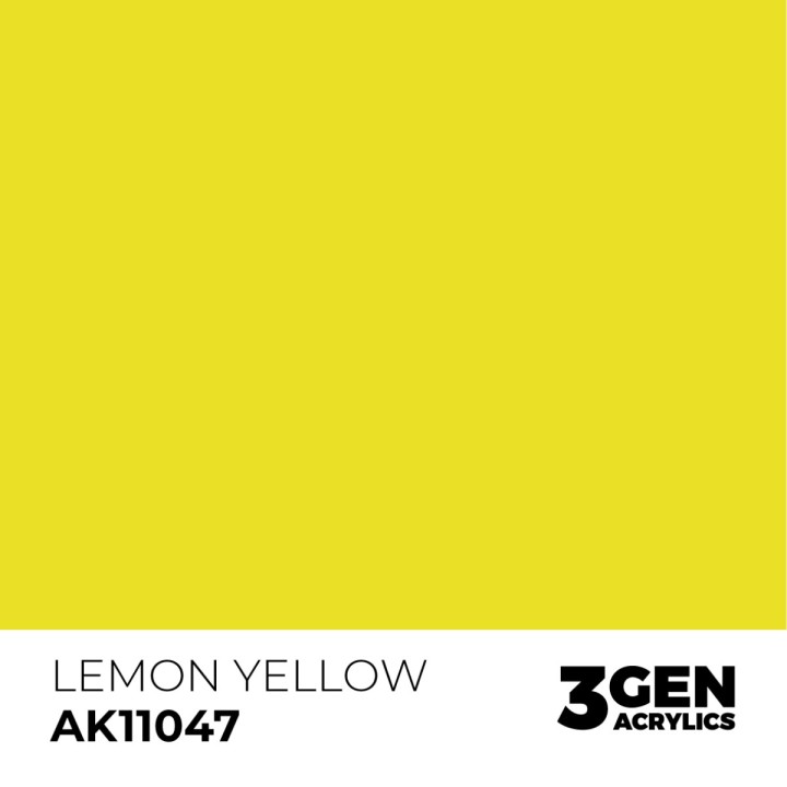 Jaune citron - Lemon Yellow - Couleur
