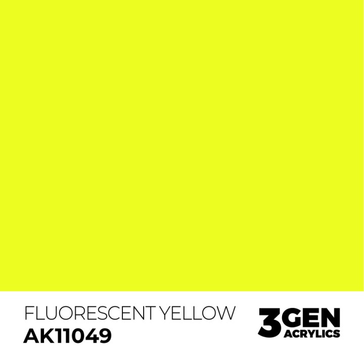Jaune fluorescent - Fluorescent Yellow - Couleur
