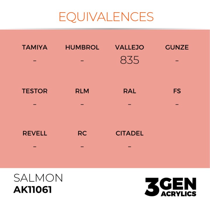 Saumon - Salmon - Équivalent