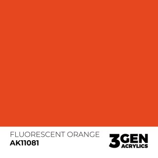 Orange fluorescent - Fluorescent orange - Couleur