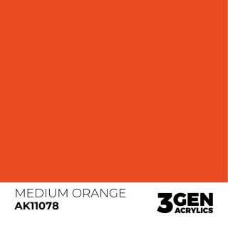 Orange moyen - Medium Orange - Couleur