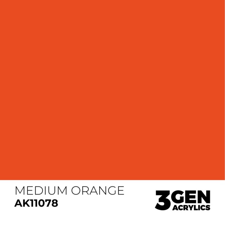 Orange moyen - Medium Orange - Couleur