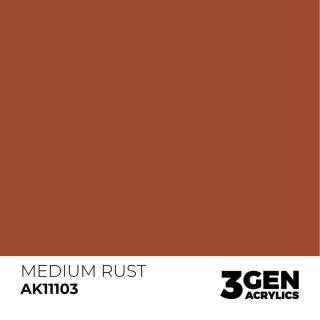 Rouille moyen - Medium Rust - Couleur