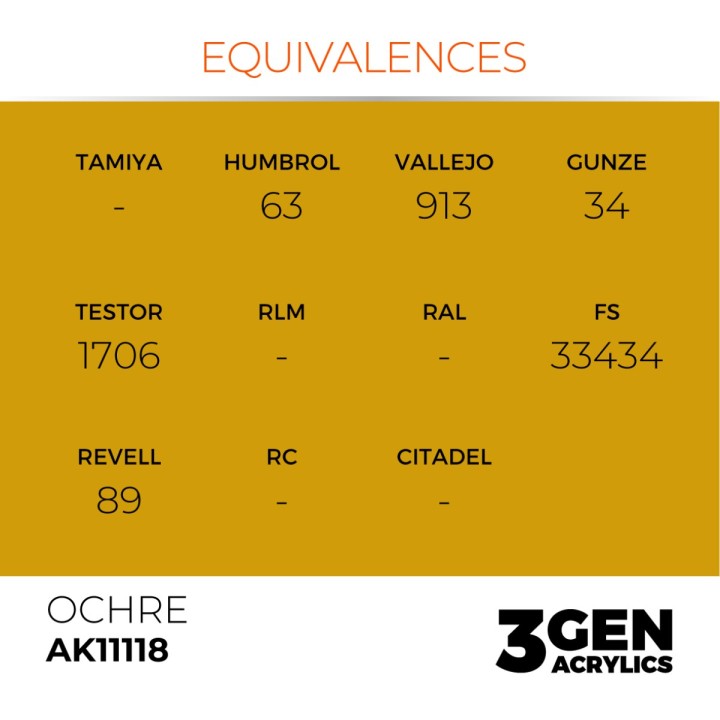 Ocre - Ochre - Équivalent