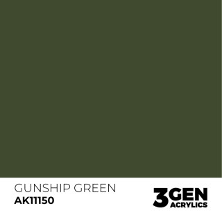 Canonnière verte - Gunship Green - Couleur