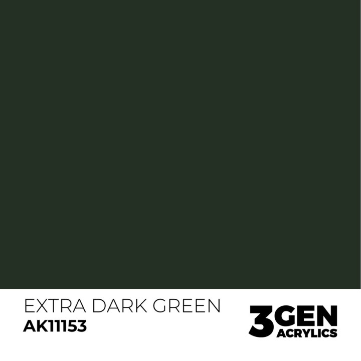 Vert extra foncé - Extra Dark Green - Couleur