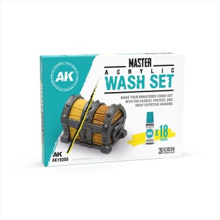 Set de wash acrylique - boite