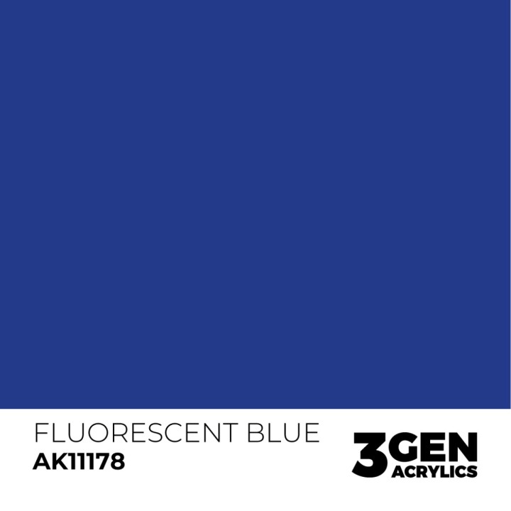 Bleu fluorescent - Fluorescent Blue - Couleur