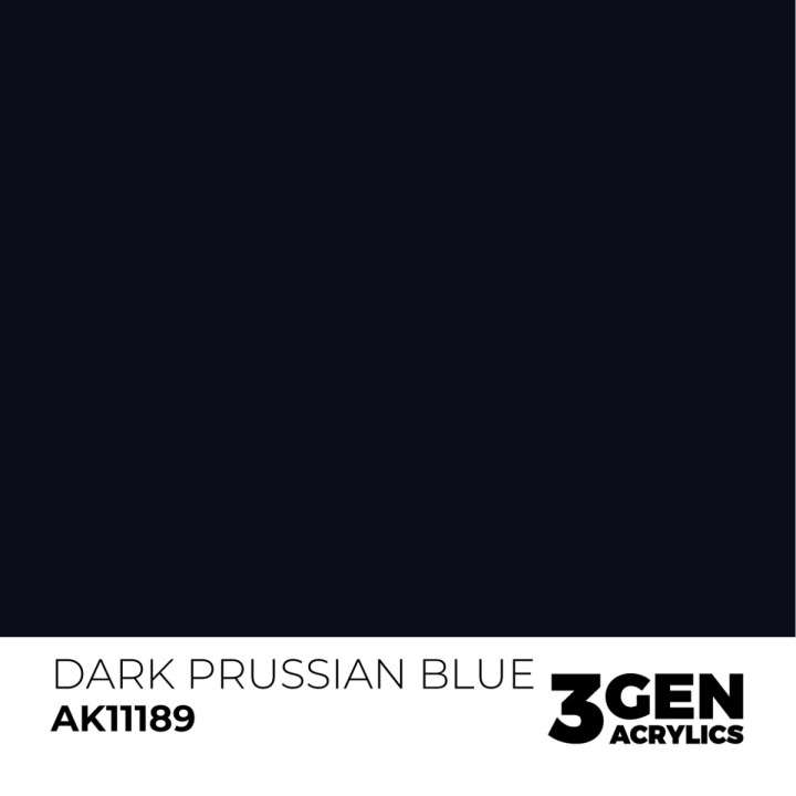 Bleu prussien foncé - Dark Prussian Blue - Couleur