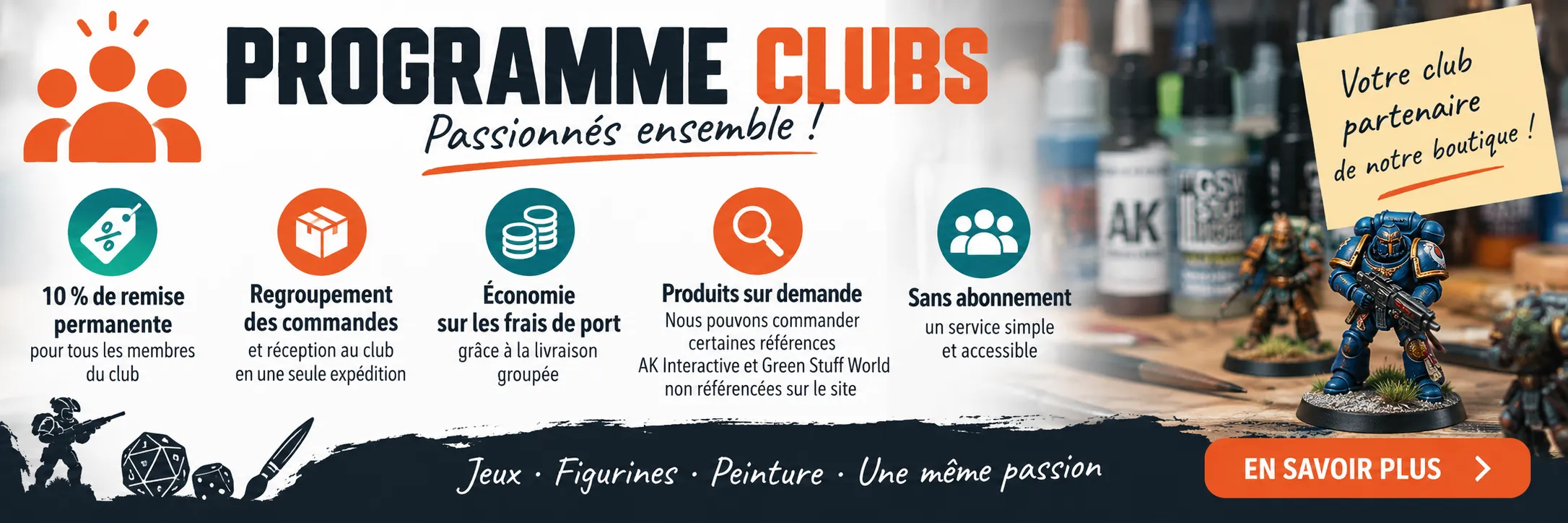 Ouverture de la boutique