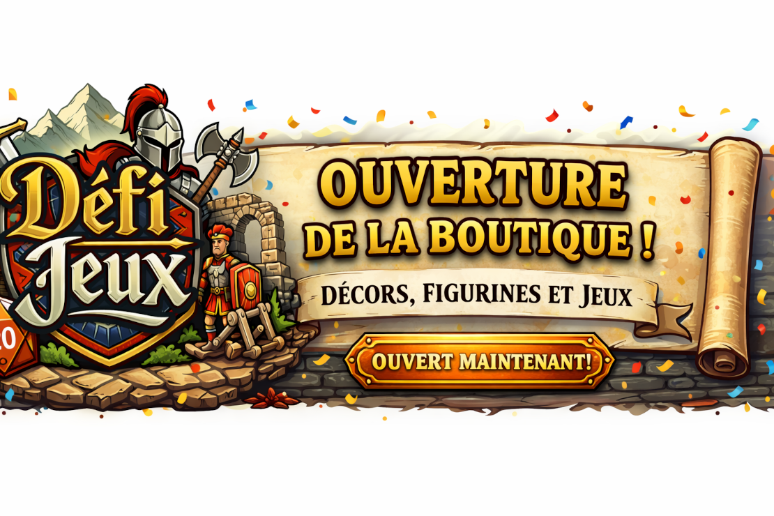 Ouverture de la boutique